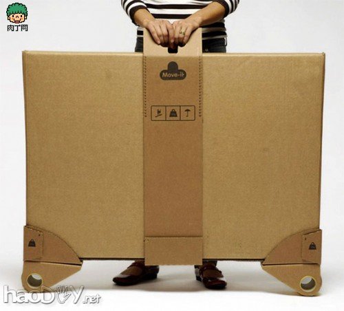 自制废旧纸箱打造拉杆拖车,省钱环保两不误