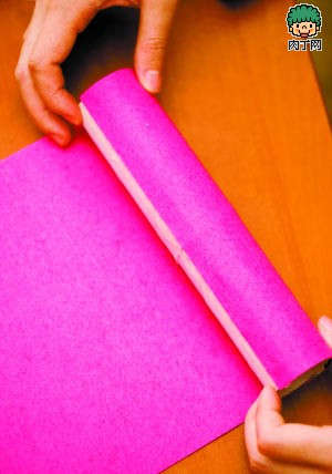 diy两款雪糕棍与传真纸的纸心传真纸筒DIY的置物筒