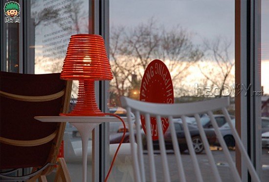 制作一款电线圈缠绕而成的创意台灯