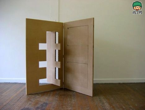 diy纸板椅子不过瘾再来一个硬纸板DIY成的超级家具,你一定喜欢