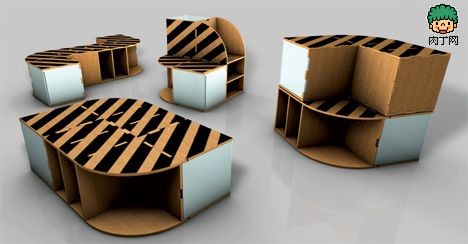 diy纸板椅子不过瘾再来一个硬纸板DIY成的超级家具,你一定喜欢