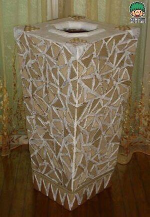 自制教你用包装箱变身创意花瓶DIY做法