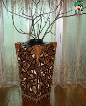 自制教你用包装箱变身创意花瓶DIY做法