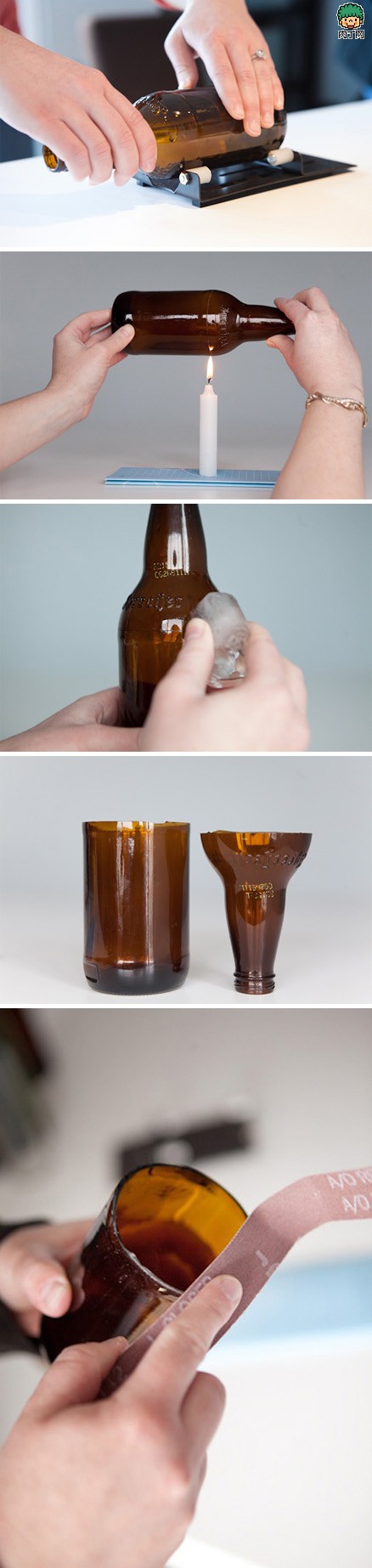 diy教你用酒瓶DIY实用个性的艺术花器
