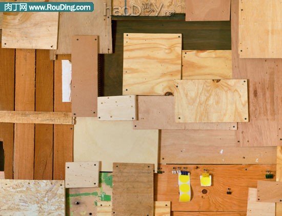 制作极具怀旧感 斑驳的废弃木块diy改造