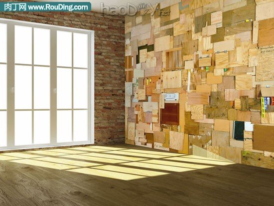 制作极具怀旧感 斑驳的废弃木块diy改造