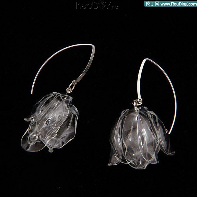 自制饮料瓶易拉罐DIY的创意首饰作品欣赏三、自制耳坠篇