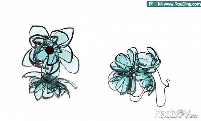 自制饮料瓶易拉罐DIY的创意首饰作品欣赏三、自制耳坠篇