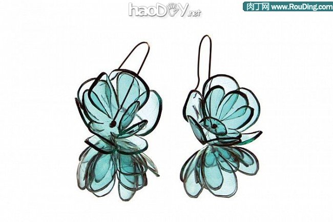 自制饮料瓶易拉罐DIY的创意首饰作品欣赏三、自制耳坠篇