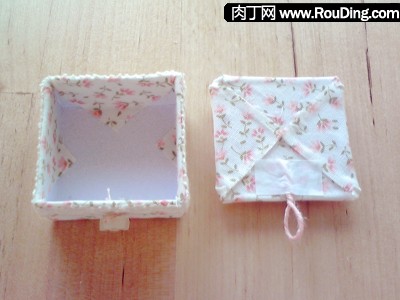 制作废旧盒子变收纳盒,漂亮纸折收纳盒的做法