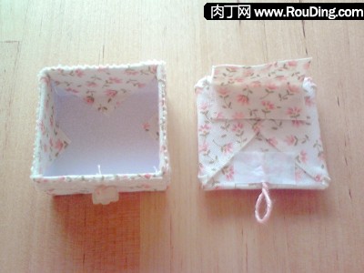 制作废旧盒子变收纳盒,漂亮纸折收纳盒的做法