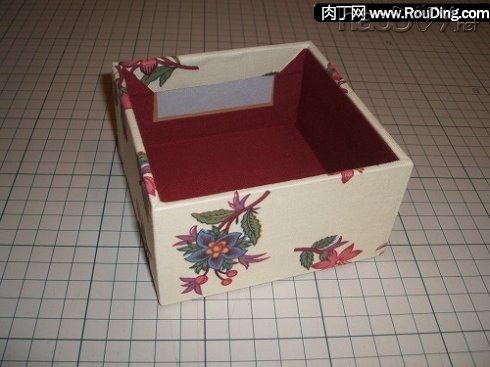 制作废旧盒子变收纳盒,漂亮纸折收纳盒的做法