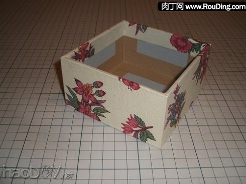 制作废旧盒子变收纳盒,漂亮纸折收纳盒的做法