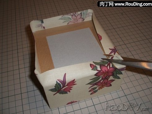 制作废旧盒子变收纳盒,漂亮纸折收纳盒的做法