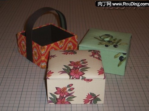 制作废旧盒子变收纳盒,漂亮纸折收纳盒的做法