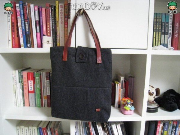 制作旧衣改造长大衣变英伦风格大衣加旧衣改造成包包