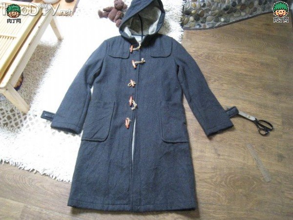 制作旧衣改造长大衣变英伦风格大衣加旧衣改造成包包