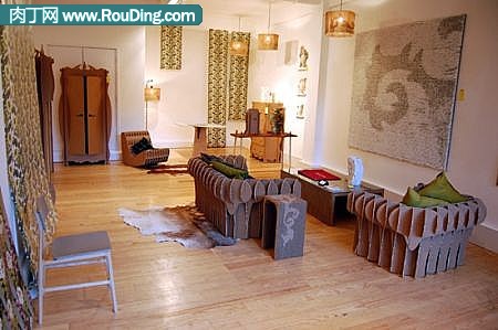 diy瓦楞纸制家具,纸板做家具作品合集