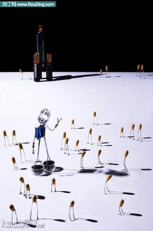 制作电子元器件制作的创意小人(第1页)