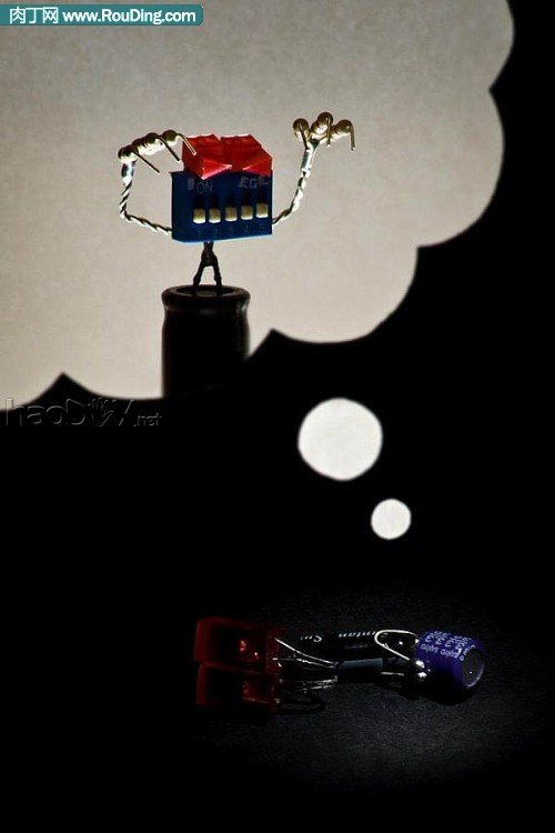 制作电子元器件制作的创意小人(第1页)