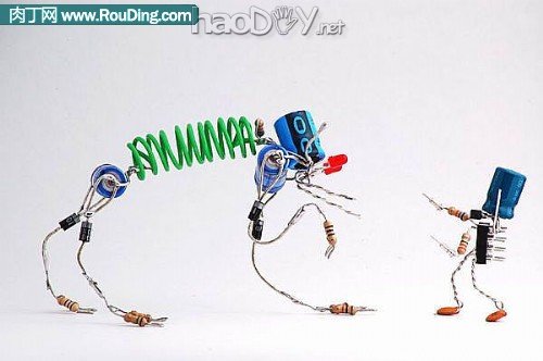 制作电子元器件制作的创意小人(第1页)