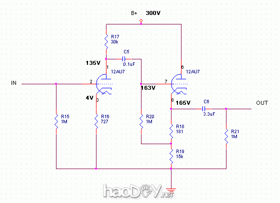 国外译文:12AU7/5814电子管前置放大器胆前级制作