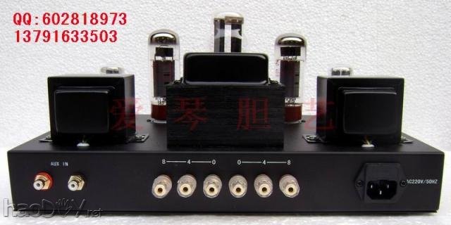 6N9P推EL34纯手工搭棚 黑色 发烧 胆机 电子管功放机 爱琴胆艺