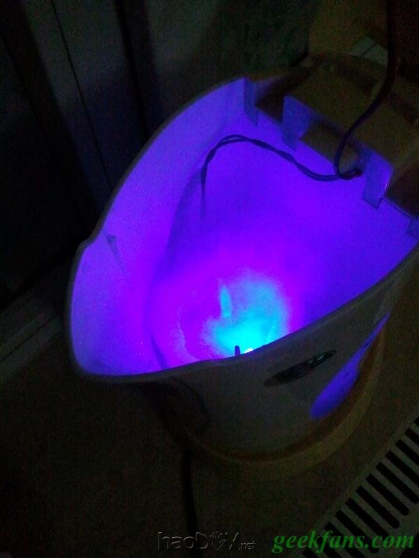 diy开水壶超声波雾化头改装的加湿器