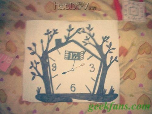 自制自己DIY简单个性挂钟