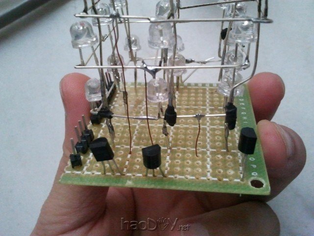 制作3x3x3 的led cube光立方(参赛)