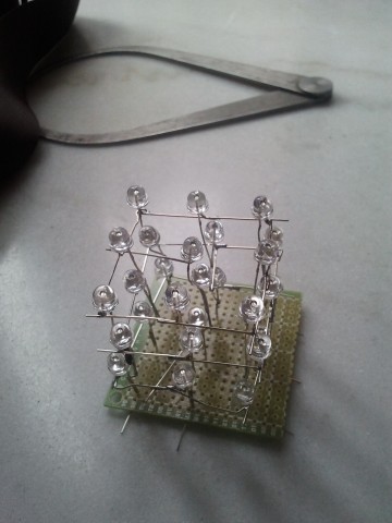 制作3x3x3 的led cube光立方(参赛)