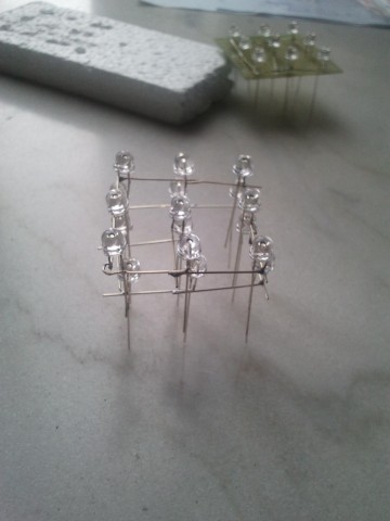 制作3x3x3 的led cube光立方(参赛)