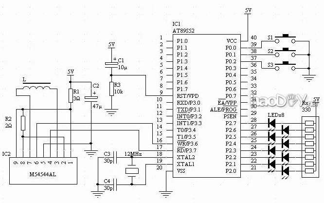 自制纯手工打造摇摆LED时钟
