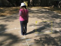 制作手绘庭院日晷实验