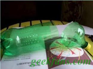 diy雪碧瓶利用:做花篮