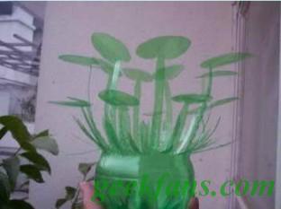 diy雪碧瓶利用:做花篮