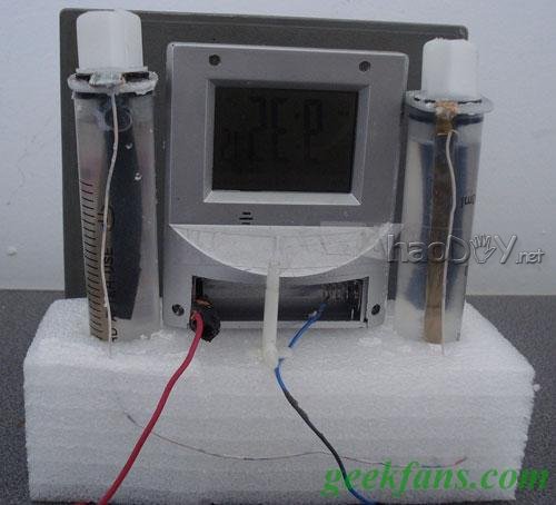 diy针管盐水电池实验