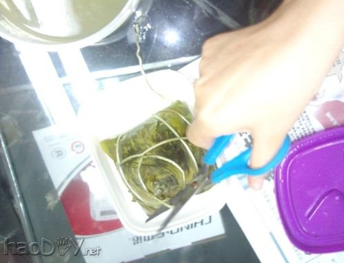 自制如何用微波炉煮粽子