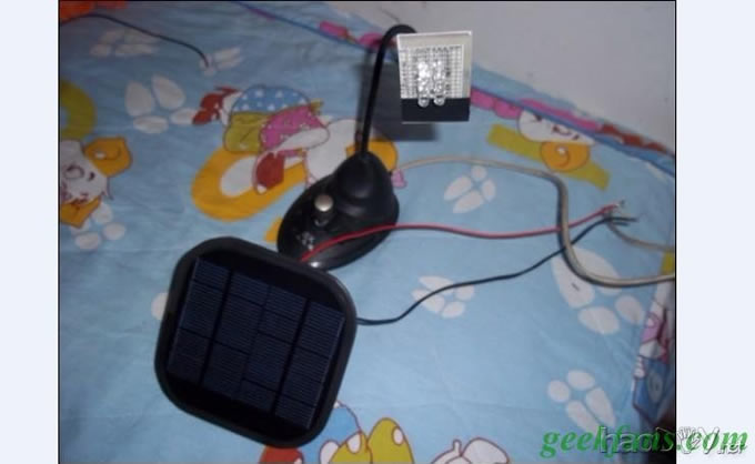 diyDIY太阳能看书灯