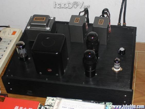 一台最简单线路的12ax7+6V6(6p6p)电子管单端胆机
