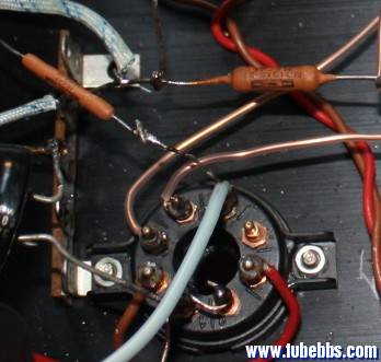 一台最简单线路的12ax7+6V6(6p6p)电子管单端胆机