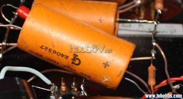 一台最简单线路的12ax7+6V6(6p6p)电子管单端胆机