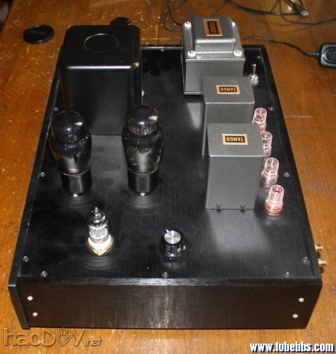 一台最简单线路的12ax7+6V6(6p6p)电子管单端胆机