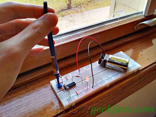 自制最简单的光线探测器光线传感器