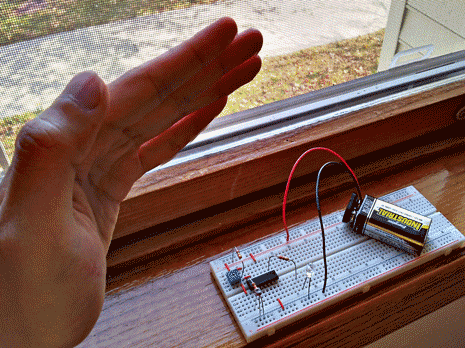 自制最简单的光线探测器光线传感器