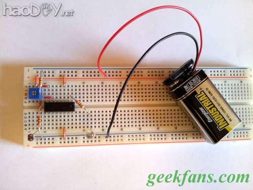 自制最简单的光线探测器光线传感器