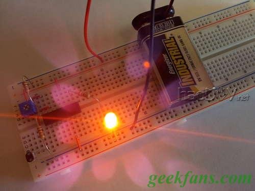 自制最简单的光线探测器光线传感器