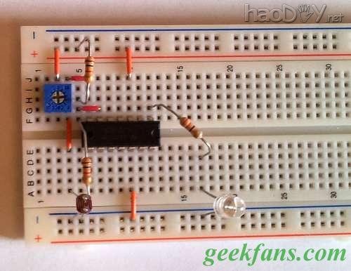 自制最简单的光线探测器光线传感器