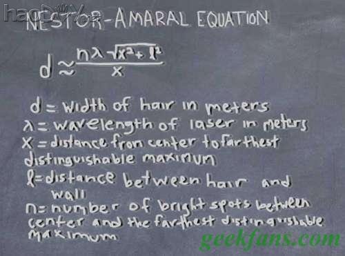 自制DIY激光微米尺,测头发直径