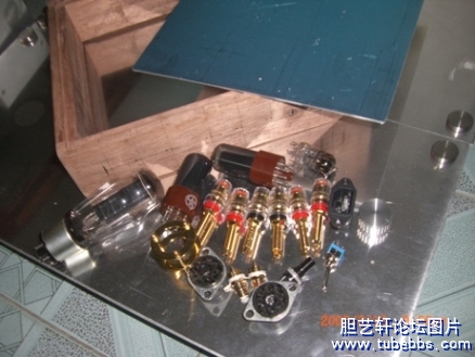 diy制作12ax7+6v6(6p6p)电子管胆机放大器